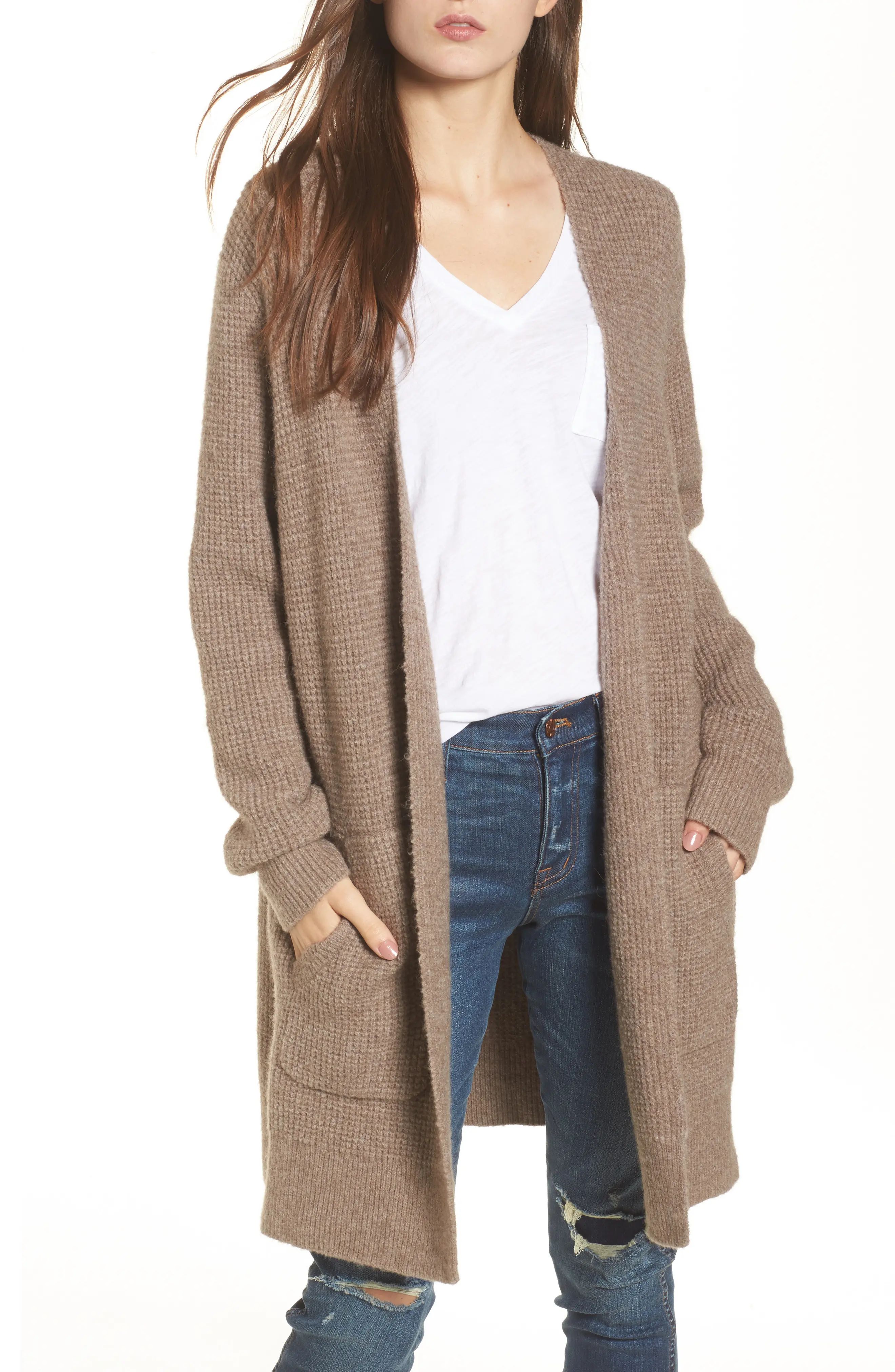 Waffle Stitch Cardigan Sweater | Nordstrom