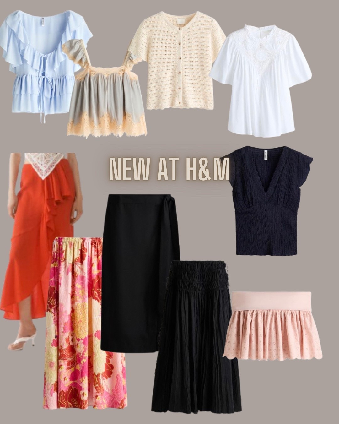 H&m fashion
Skirt
Cute top