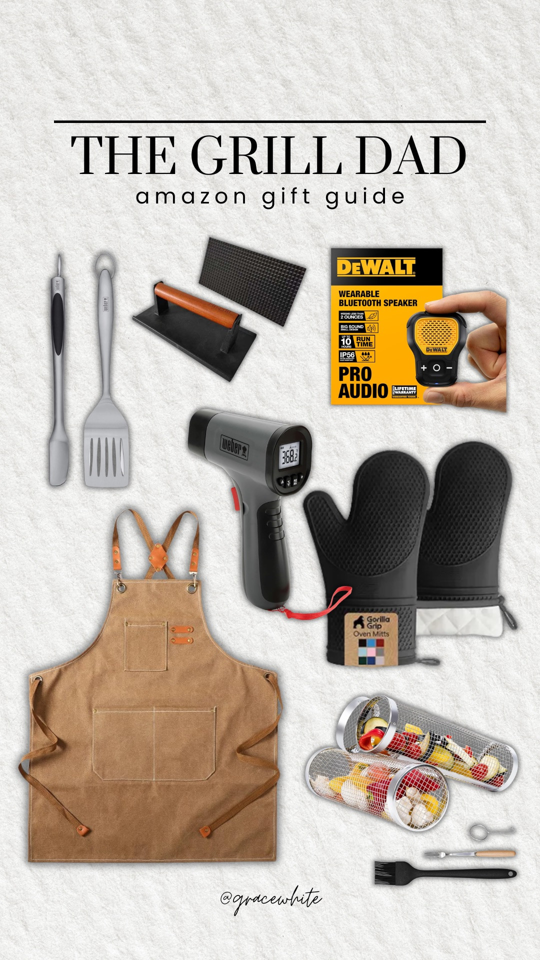 The grill dad gift guide!!

Fathers day, fathers day gift guide, gift ideas for him, dad gifts, dad gift ideas, gifts for father in laws, FIL gifts, gifts for him, gift guide, bbq tools, grilling, grilling accessories, grill, grill gifts, grace white 

 #LTKmomlife #LTKfoodie #LTKMens