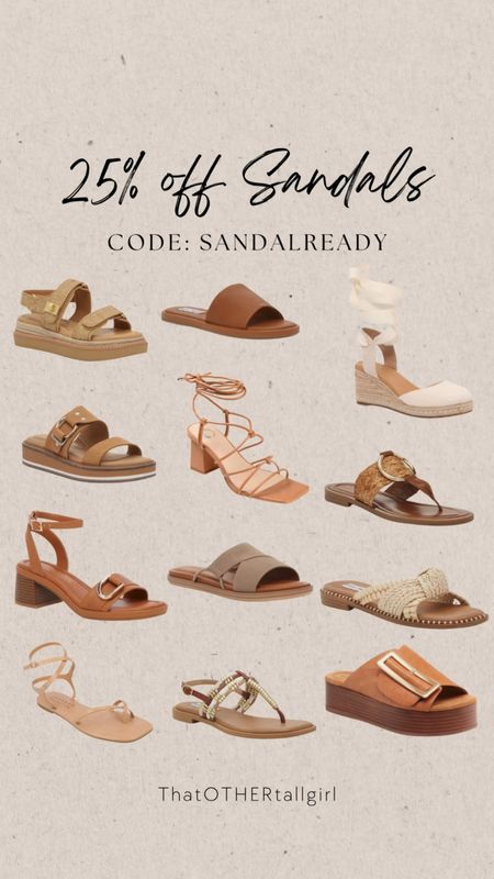 25% off sandals! Code: SANDALREADY
All styles are available in more colors, some in widths and some up to size 12 

#LTKsalealert #LTKVideo #LTKshoecrush