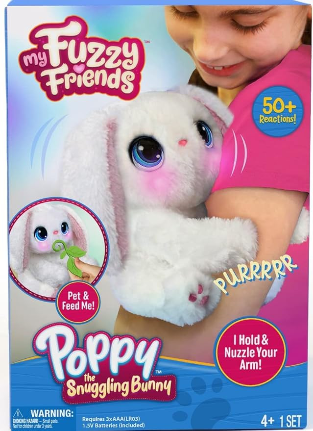My Fuzzy Friend Poppy The Snuggling Bunny | Amazon (US)