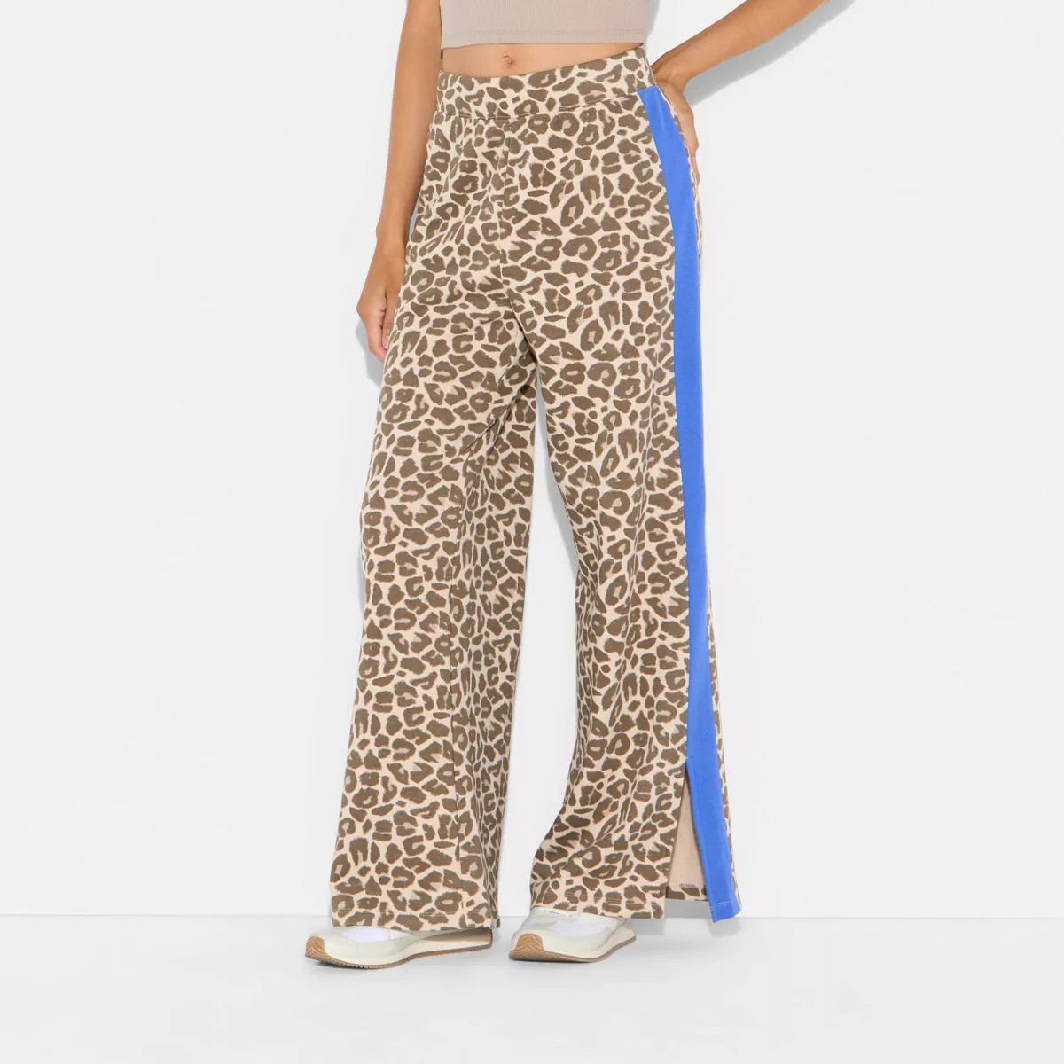 Women's Leopard Print Pull-On Graphic Pants - Brown | Target
