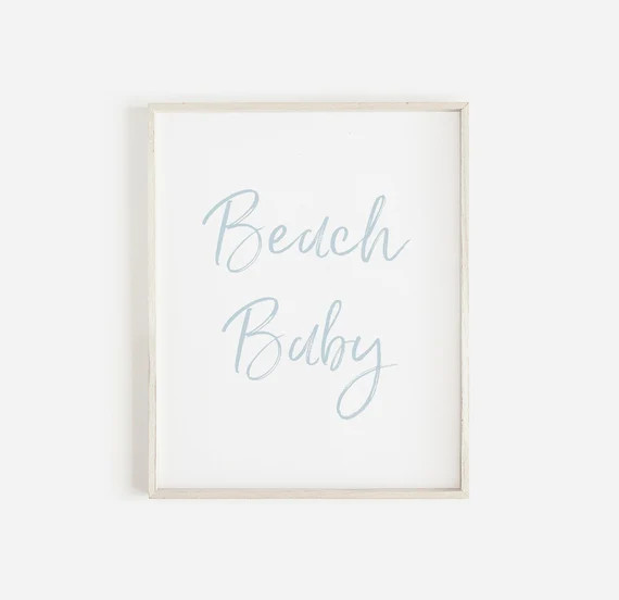 Beach Nursery Decor  Beach Nursery Print  Beach Print  | Etsy | Etsy (US)