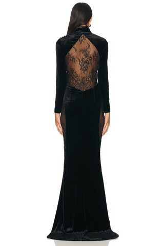 Amor Velvet Dress in Black | Revolve Clothing (Global)