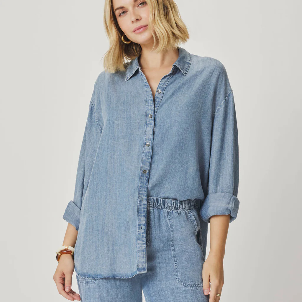 Indigo Button Down | Splendid