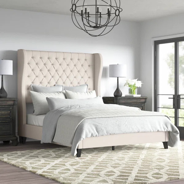Winfree Upholstered Wingback Bed | Wayfair North America