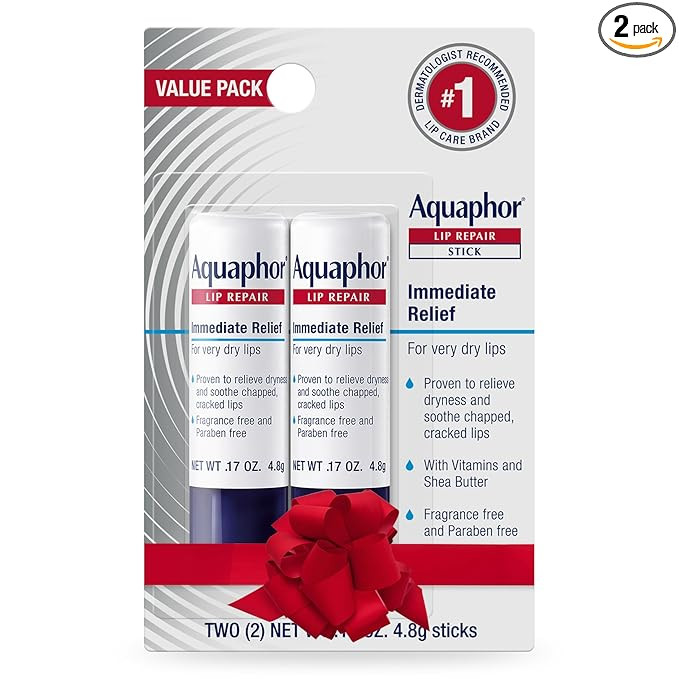 Aquaphor Lip Repair Stick, Moisturizing Lip Balm Pack, Relieves Dryness, Holiday Gifts for Self C... | Amazon (US)
