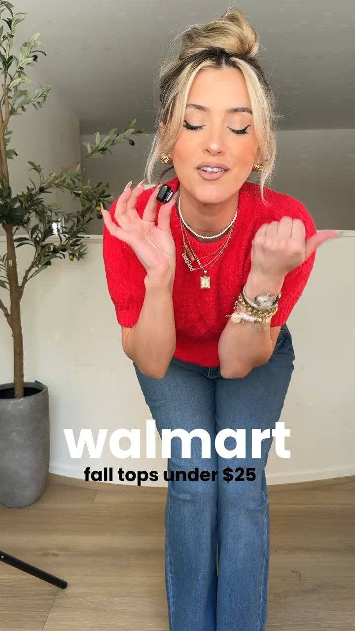 #WalmartPartner @walmart fall tops under $25 🙊 #walmartfashion @walmartfashion

Small in all tops 
Size 4 in all jeans 


#LTKFindsUnder50 #LTKU #LTKStyleTip