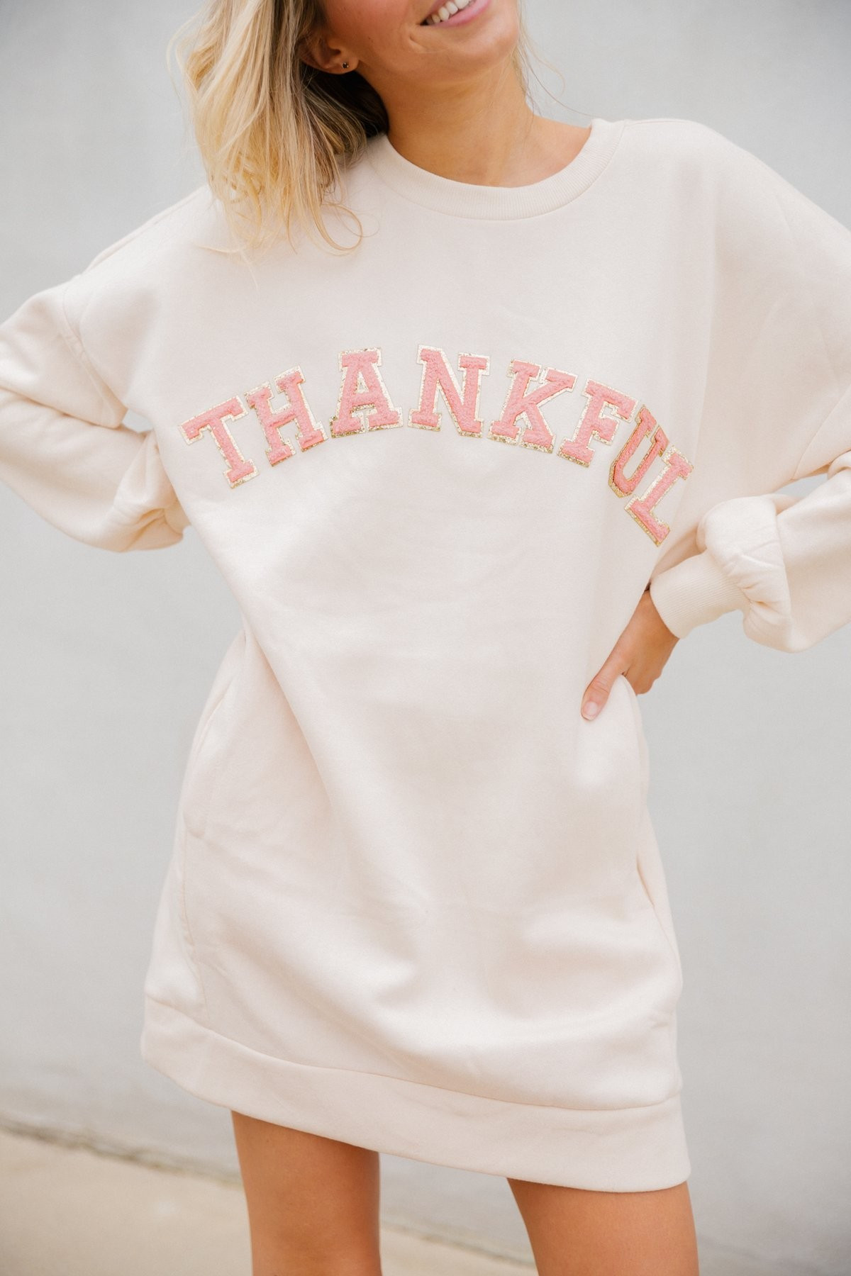 THANKFUL HEART PULLOVER DRESS | Judith March