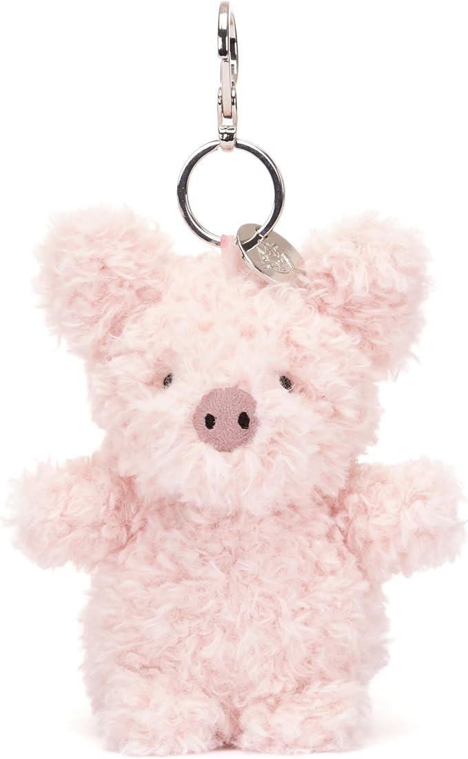 Jellycat Little Pig Bag Charm, 4 inches - Farmyard Plush Keychain - Great Gift Idea | Amazon (US)