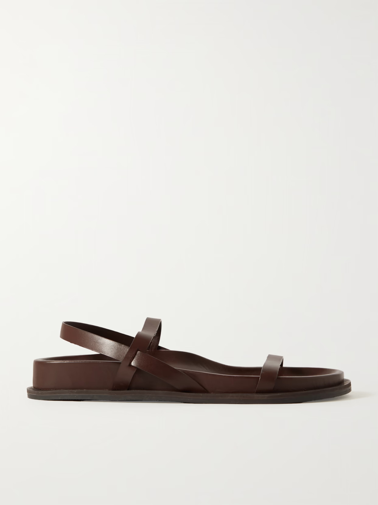 ST. AGNI - Mio Leather Sandals - Brown - IT40 | NET-A-PORTER APAC