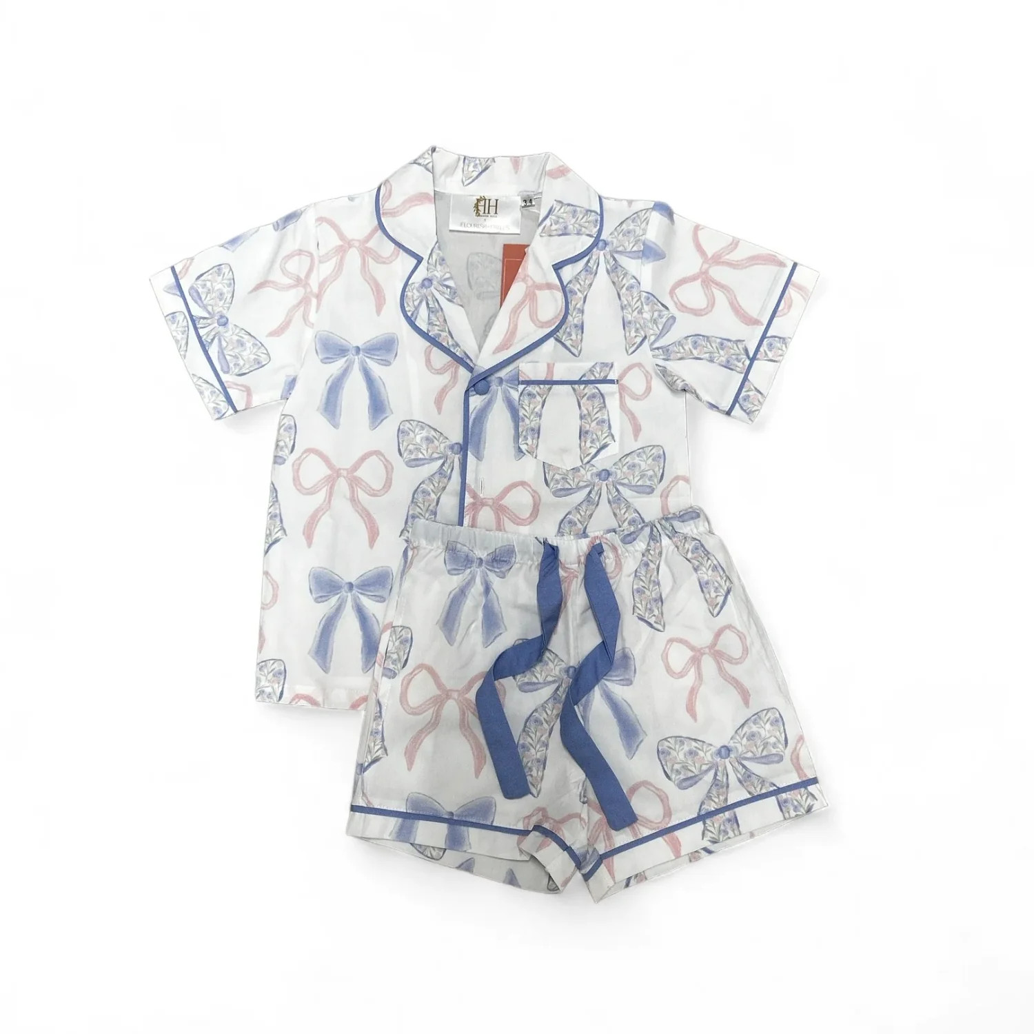 Girls Born to Bloom Loungewear Shorts Set | Hamner Hill