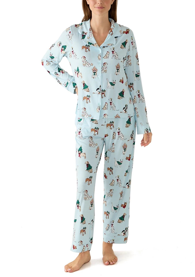 Women's Long Sleeve Notch Folded Set | Belk