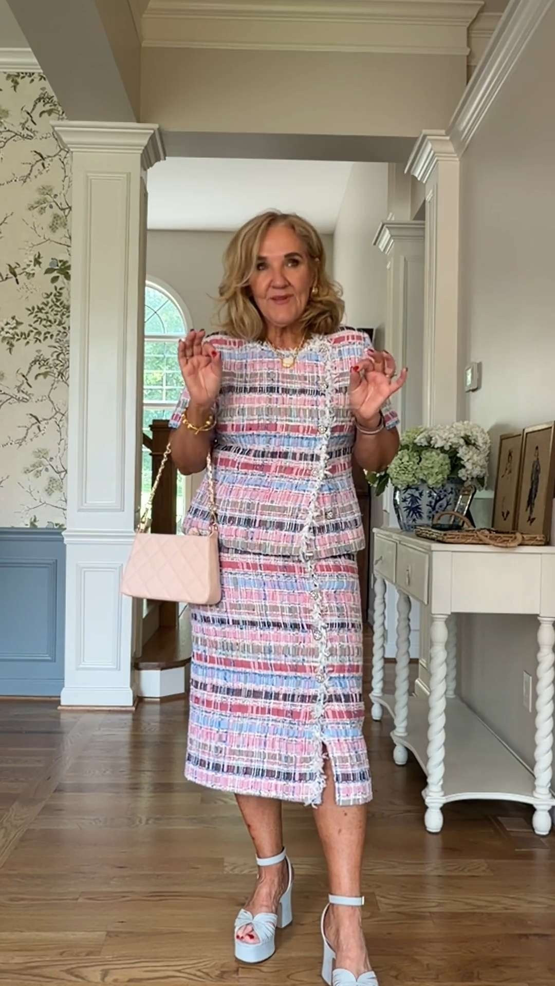 This textured tweed top and matching skirt make a polished set you’ll wear together or style separately. Pair the top with jeans or black trousers, and wear the skirt with a navy blazer for endless outfit options.

💡 LTK MADE EASY

❤️ Heart = Support my posts
🔖 Save = Get sale & restock alerts
📋 Lists = Keep favorites organized
📲 Share = Send to yourself for later
💬 Comment = Ask me anything 

 #LTKootd #LTKSeasonal #LTKOver40