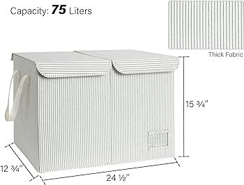 StorageWorks Toy Storage Organizer with Flip-Top Lids, Large Toy Box for Living Room, Nursery Roo... | Amazon (US)