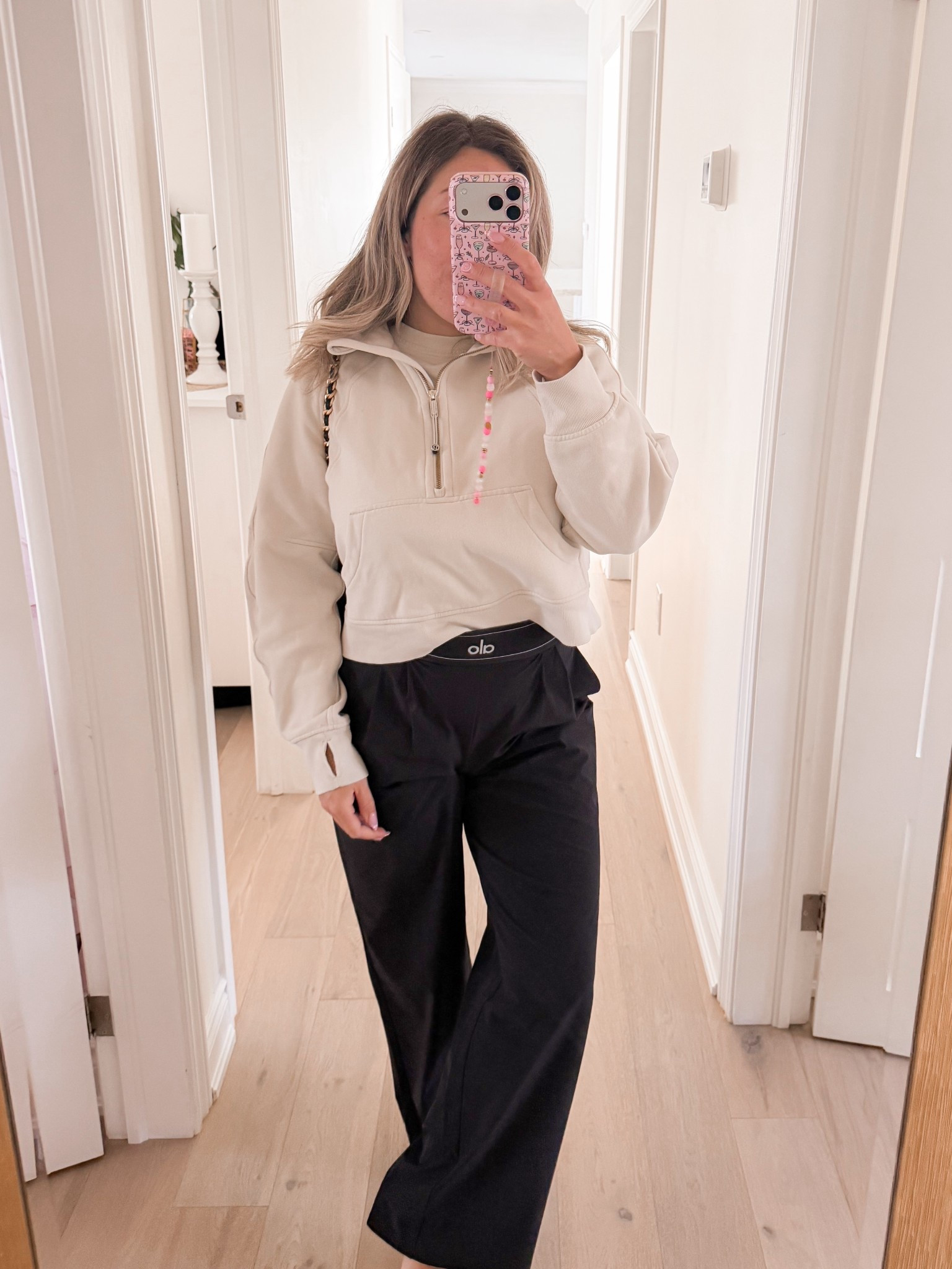Comfy outfit. Alo wide leg pants. Lululemon scuba half zipped pull over. 

#LTKtravel #LTKcanada #LTKfitness