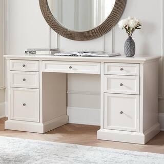 Home Depot Desk that looks like Pottery Barn! 
Royce 61 in. Rectangular Polar Off-White Executive Desk#LTKFallSale

#LTKHome #LTKSaleAlert