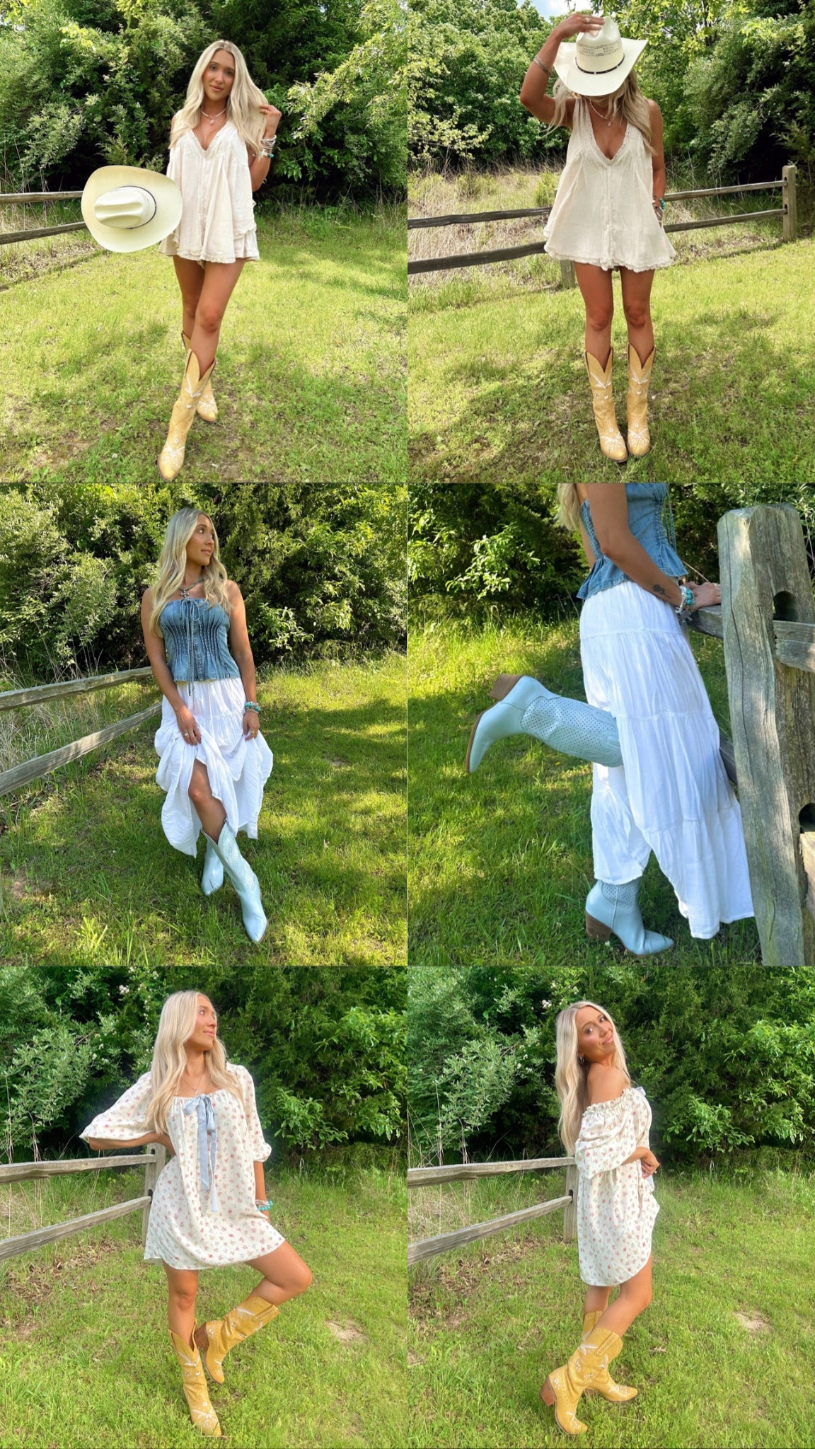 Weekly outfit round up 🫐🌾🧺🍃🌿🤠
•
•
•

cottage core aesthetic, girly summer style, pinterest photo inspo, countryside living, all white outfit, two piece set, concert outfit inspo, western style, pinterest girl, laid back style

#LTKStyleTip #LTKSeasonal #LTKFindsUnder100