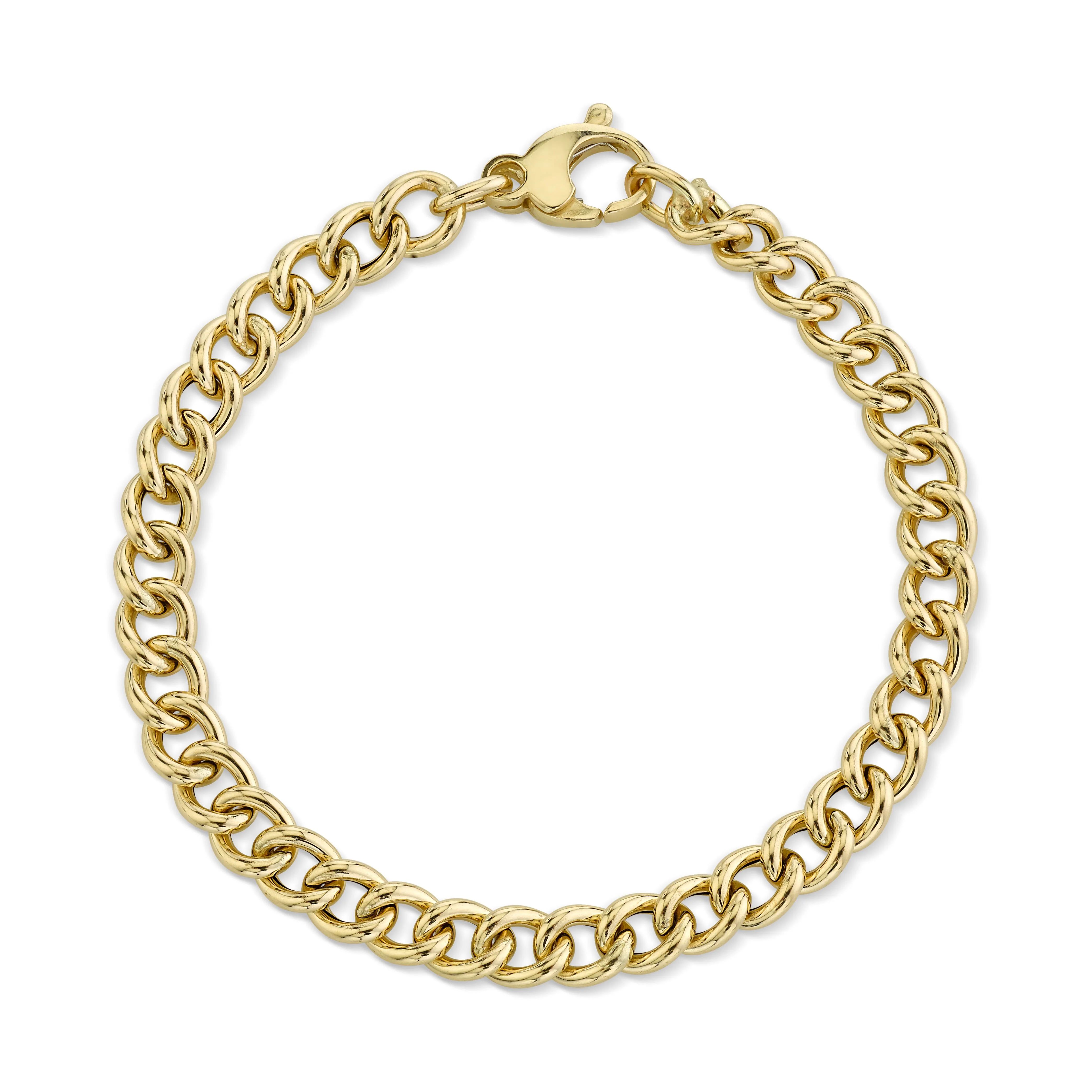 Gold Curb Chain Bracelet | Smith and Mara, LLC