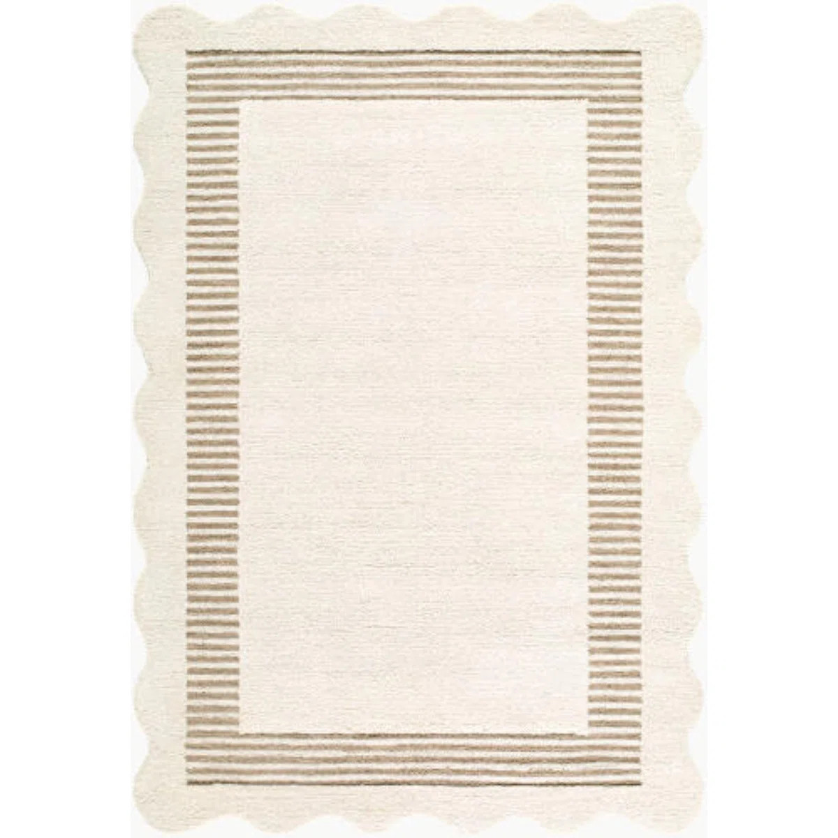 Scalloped Handmade Rug | Wayfair North America