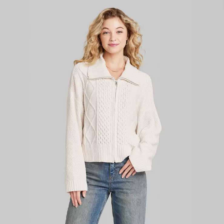 Women's Zip-Up Cardigan - Wild Fable™ | Target