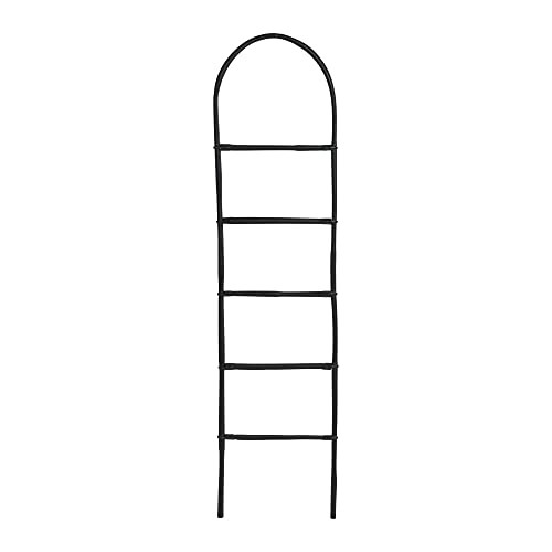 Creative Co-Op Decorative Bamboo Modern Towel Storage, Matte Black Finish Blanket Ladder | Amazon (US)