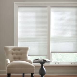 Snow Drift Cordless Light Filtering Cellular Shade - 35 in. W x 48 in. L | The Home Depot