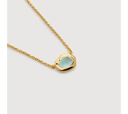 Odyssey Gemstone Small Chain Necklace | Monica Vinader (US)