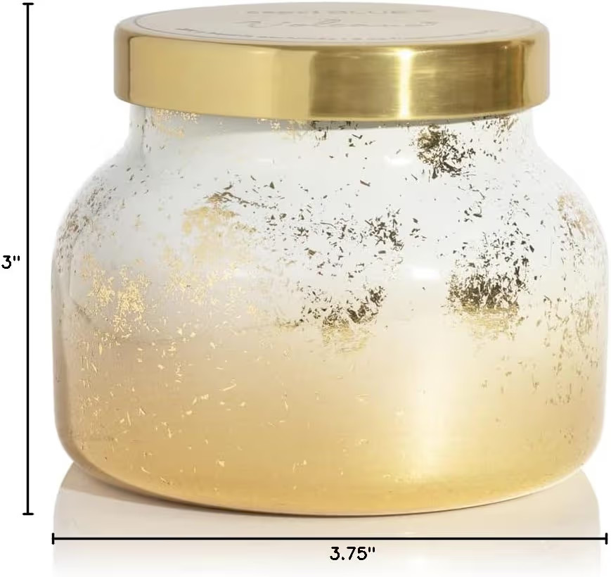 Capri Blue Glimmer Jar Candles - Luxury Holiday Scented Candles for Home - Long Lasting Soy Wax Blend - Scented Holiday & Home Decor - Volcano Signature Petite Jar (8 oz) | Amazon (US)