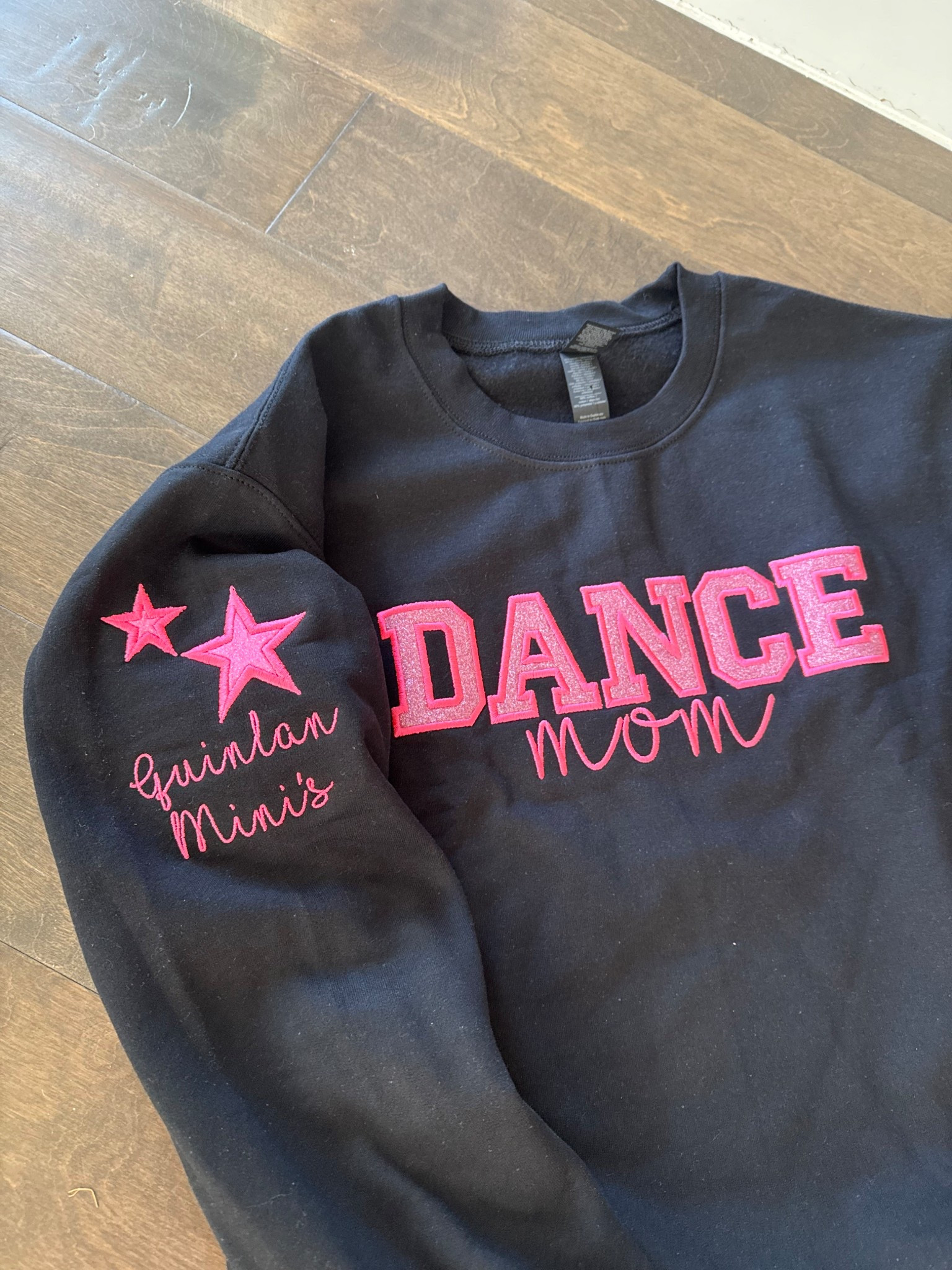 Dance mom sweatshirt with my daughters name and team on it. Would also be cute with multiple daughters names on it if they are both/all in dance. Could also write your studio! 

#LTKmomlife #LTKdayinmylife #LTKootd