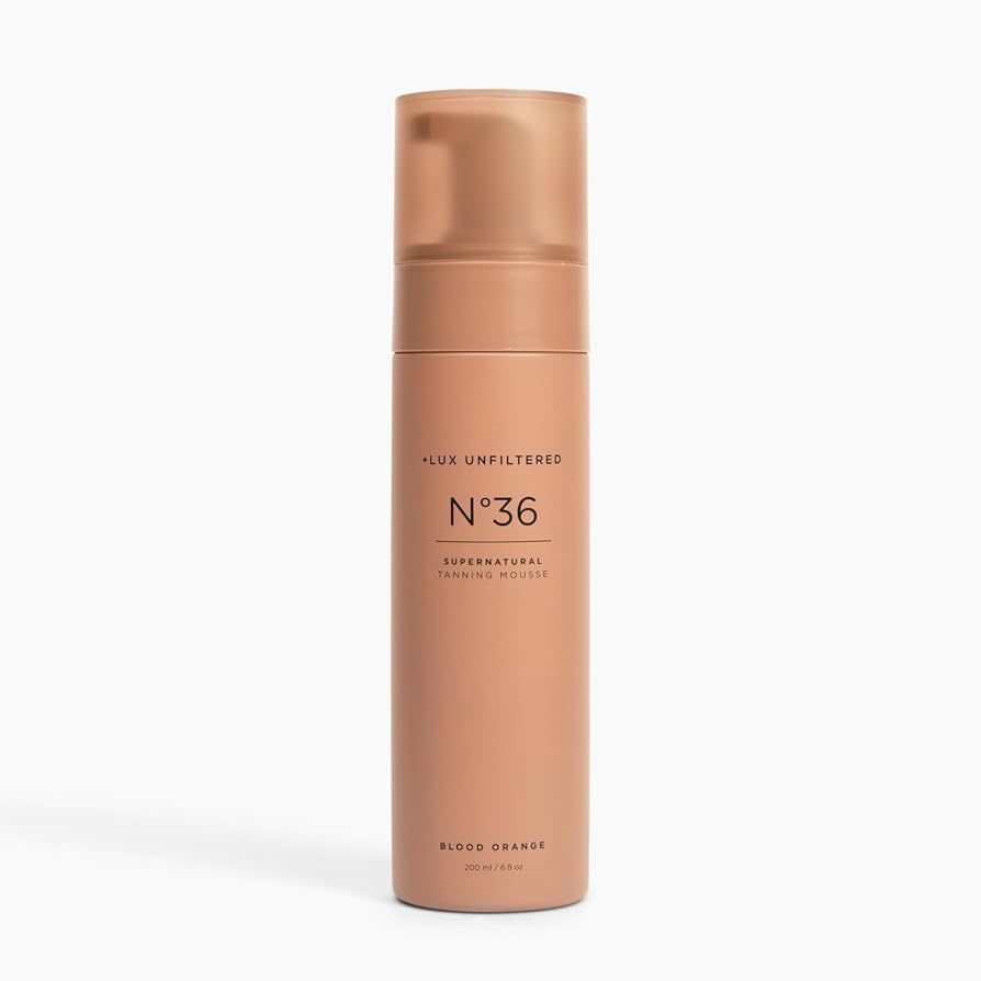 + Lux Unfiltered N°36 Supernatural Tanning Mousse Foam in Blood Orange, Quick + Immediate Sunles... | Amazon (US)