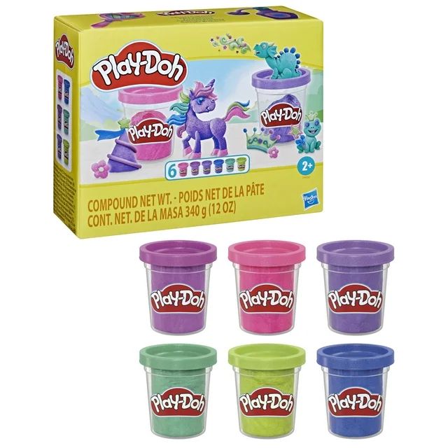 Play-Doh Sparkle Collection 6 Pack, Kids Arts and Crafts | Walmart (US)