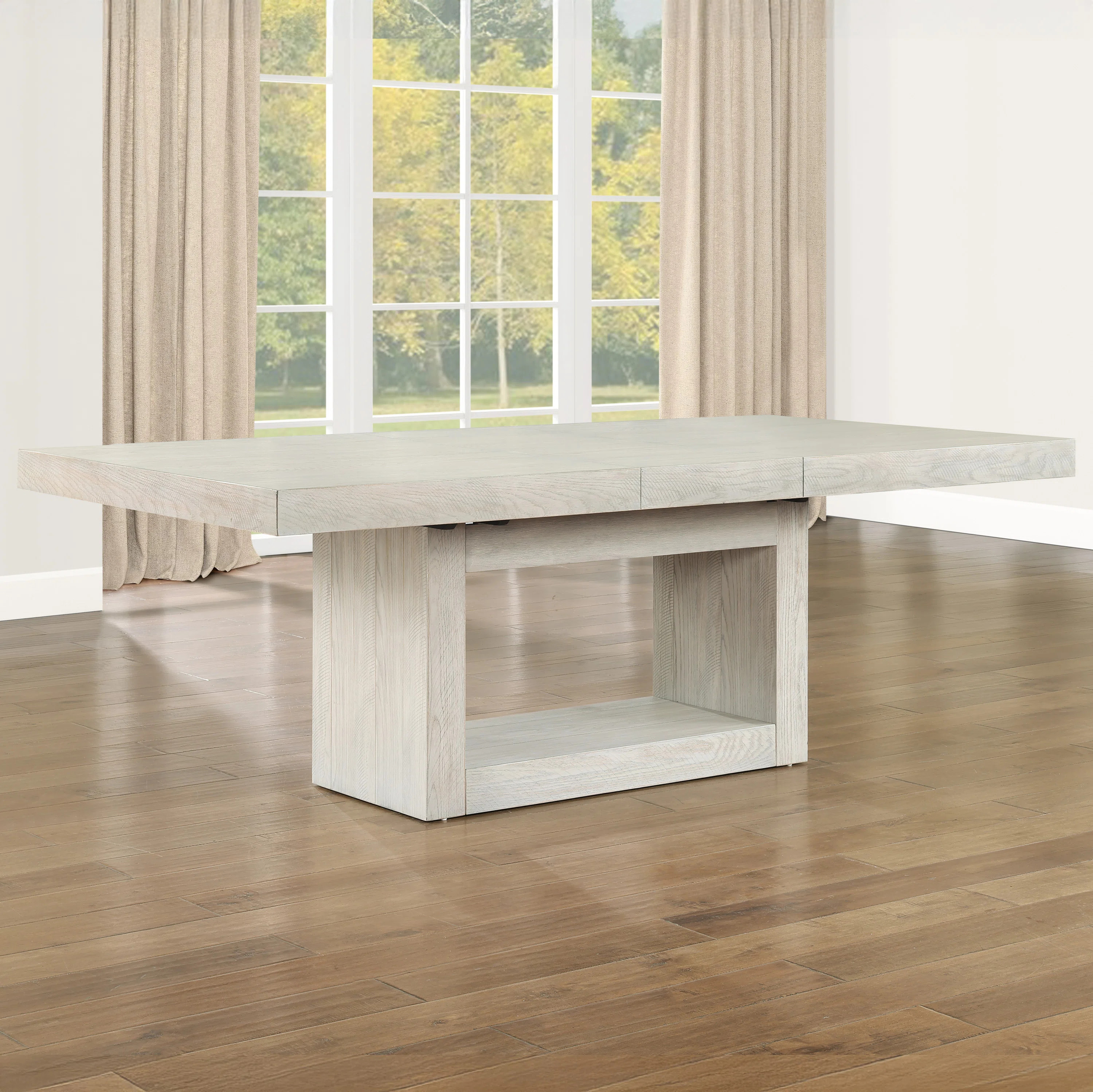 Kameah Extendable Solid Wood Base Dining Table | Wayfair North America