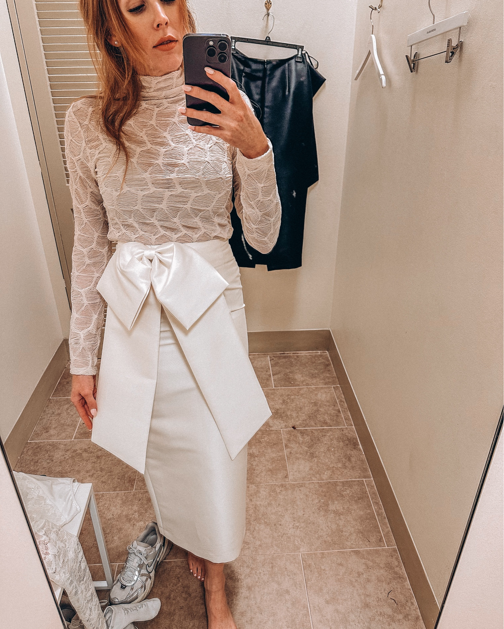 There are just some things in life you must purchase… 


I fell in love with this beautiful satin skirt for our Christmas photos. Comes in cream and black and I’m wearing a size 4! 

Stunning in person.. 

#LTKGiftGuide #LTKSeasonal #LTKHoliday