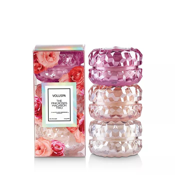 The Pink Roses Macaron Candle Trio, Set of 3 | Bloomingdale's (US)