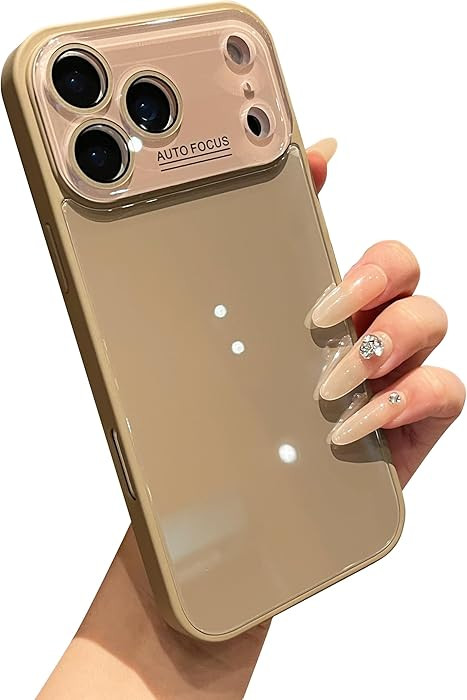 Caseative Crystal Camera Protection Solid Color Compatible with iPhone Case (Brown,iPhone 17 Pro ... | Amazon (US)