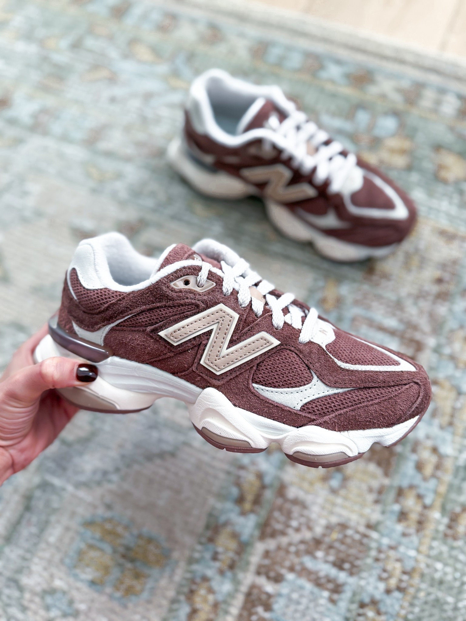 New Balance 9060 in timber wolf - I love this deep cocoa for fall and winter! TTS for me. I’m bringing these to Disney! Walking sneakers. Travel shoes. Gift idea for her. 

#LTKHoliday #LTKootd #LTKTravel