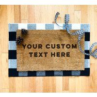 Customized Doormat I Your Custom Text Doormat I Coir Doormat I Last Name Doormat I Monogram Doormat I Personalized Doormat | Etsy (US)