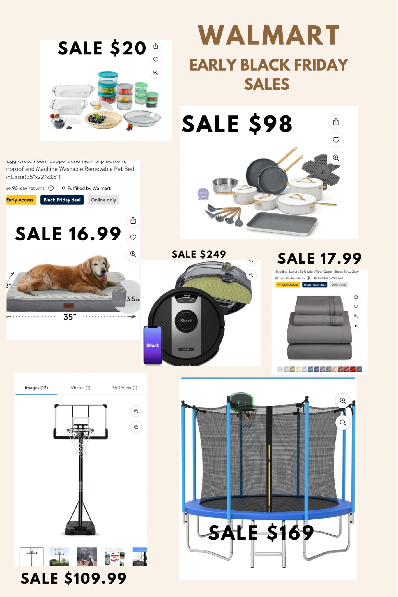 Walmart early Black Friday starts today at 5 pm (12 pm for Walmart plus members) 

#LTKHoliday #LTKSaleAlert #LTKSeasonal