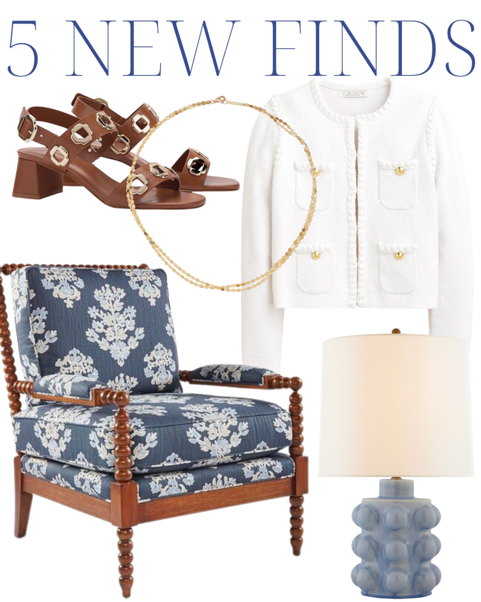 5 new finds! Ball lamp, linden lamp, visual comfort, blue lamp, white jacket, white cardigan, fall style, fall outfit, gold necklace, Amazon home, Amazon finds, fall decor, fall decorations, Halloween decorations, fall outfits, fall wedding guest, jeans, maternity, coffee table, travel outfit, Halloween decor, concert outfit, home decor, interior design, decor inspo, living room, bedroom, kitchen, Amazon favorites, classic home, traditional home, grandmillennial home, grandmillennial style, coastal home, coastal style, southern home, southern style, scalloped pillows, fall dress, light fixture, accent chair, pink and blue, chinoiserie, blue and white

#LTKhome #LTKshoecrush #LTKSale