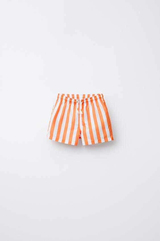 2-6 YEARS/ STRIPED SWIM SHORTS | Zara US