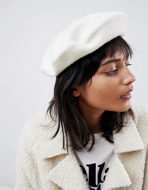 ASOS DESIGN wool beret with bound edge | ASOS US