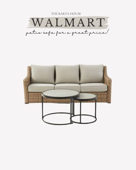 Walmart patio sofa in SALE for $598!

#LTKhome #LTKsalealert