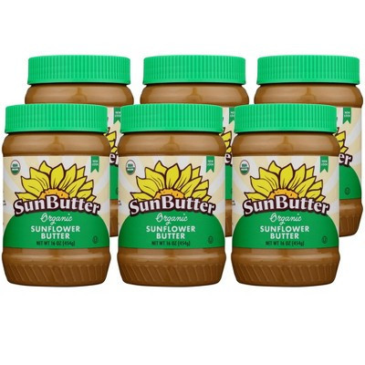 SunButter Organic Sunflower Butter - Case of 6/16 oz | Target