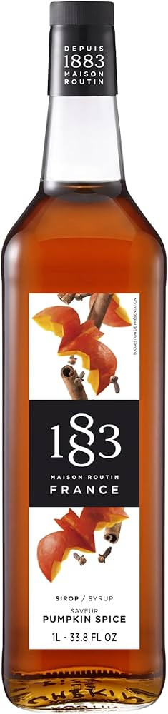 1883 Maison Routin Pumpkin Spice Syrup (1L) | Amazon (US)