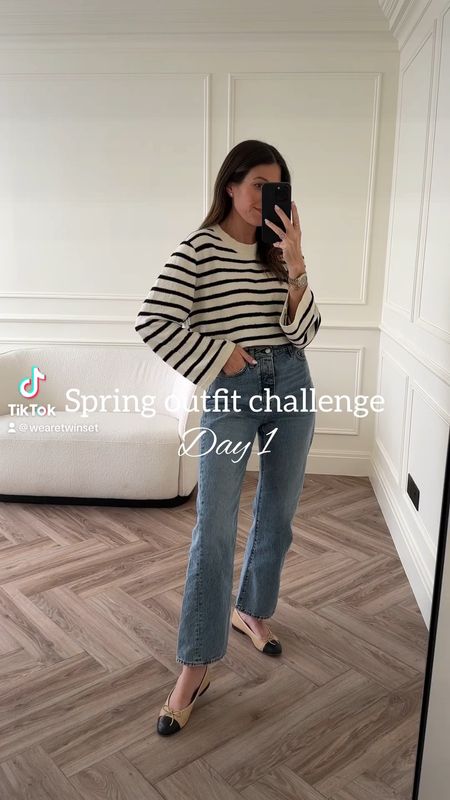 Spring outfit challenge- Day 1 🤍🖤

#LTKFind #LTKSeasonal #LTKstyletip