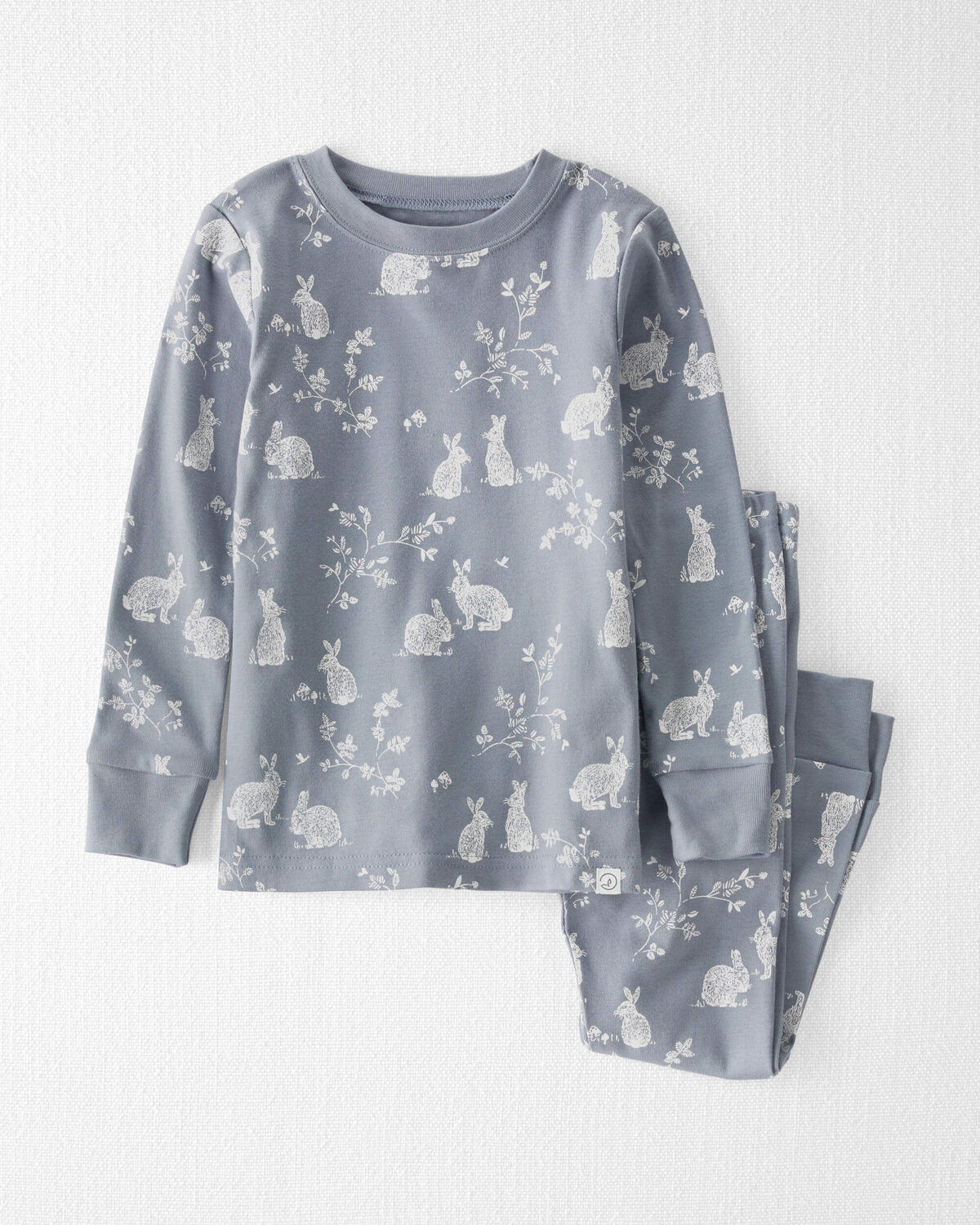 Toddler Bunny Print Easter Organic Cotton 2-Piece Pajamas | Carter's Inc