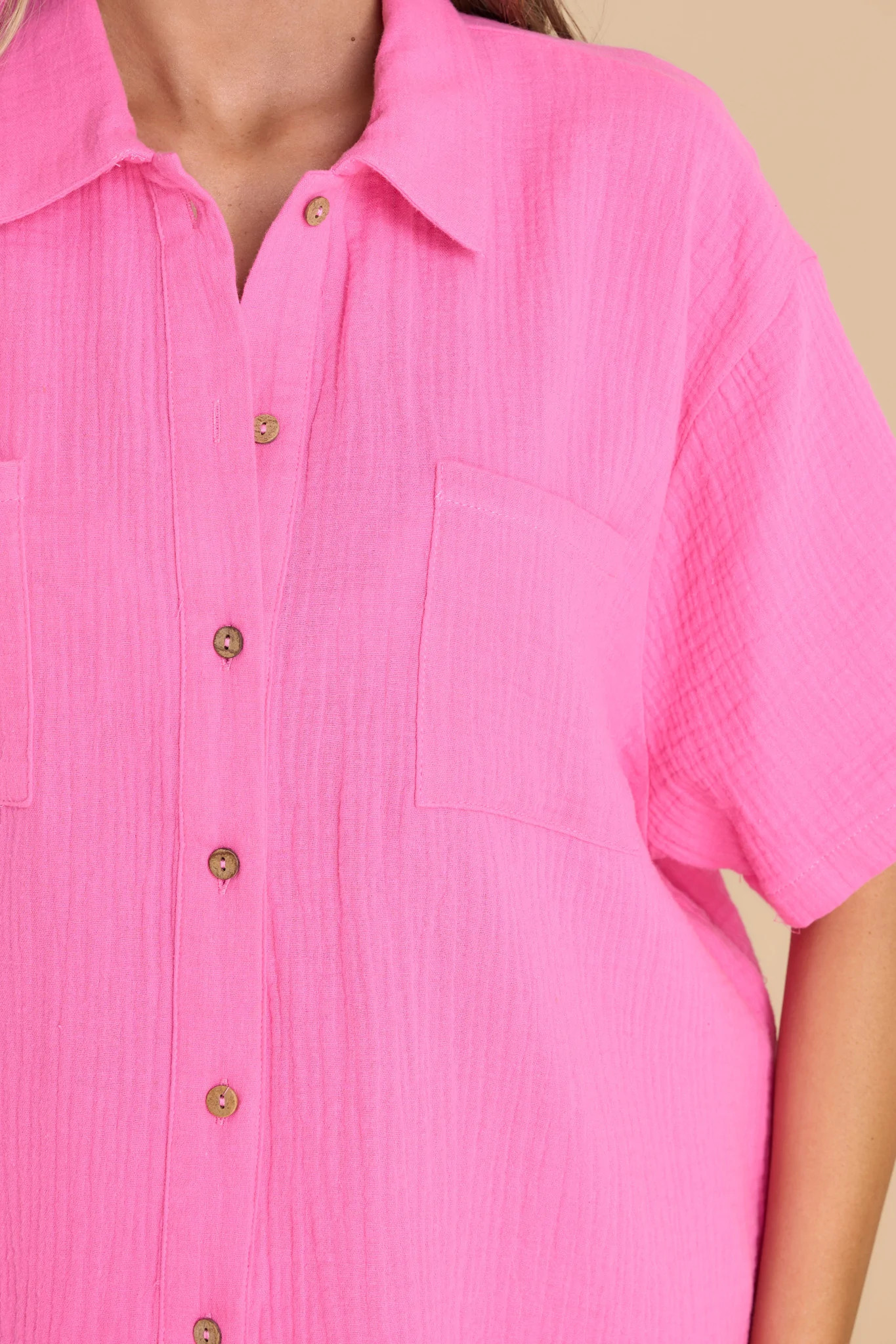 The Brightest Days Pink Top | Red Dress 