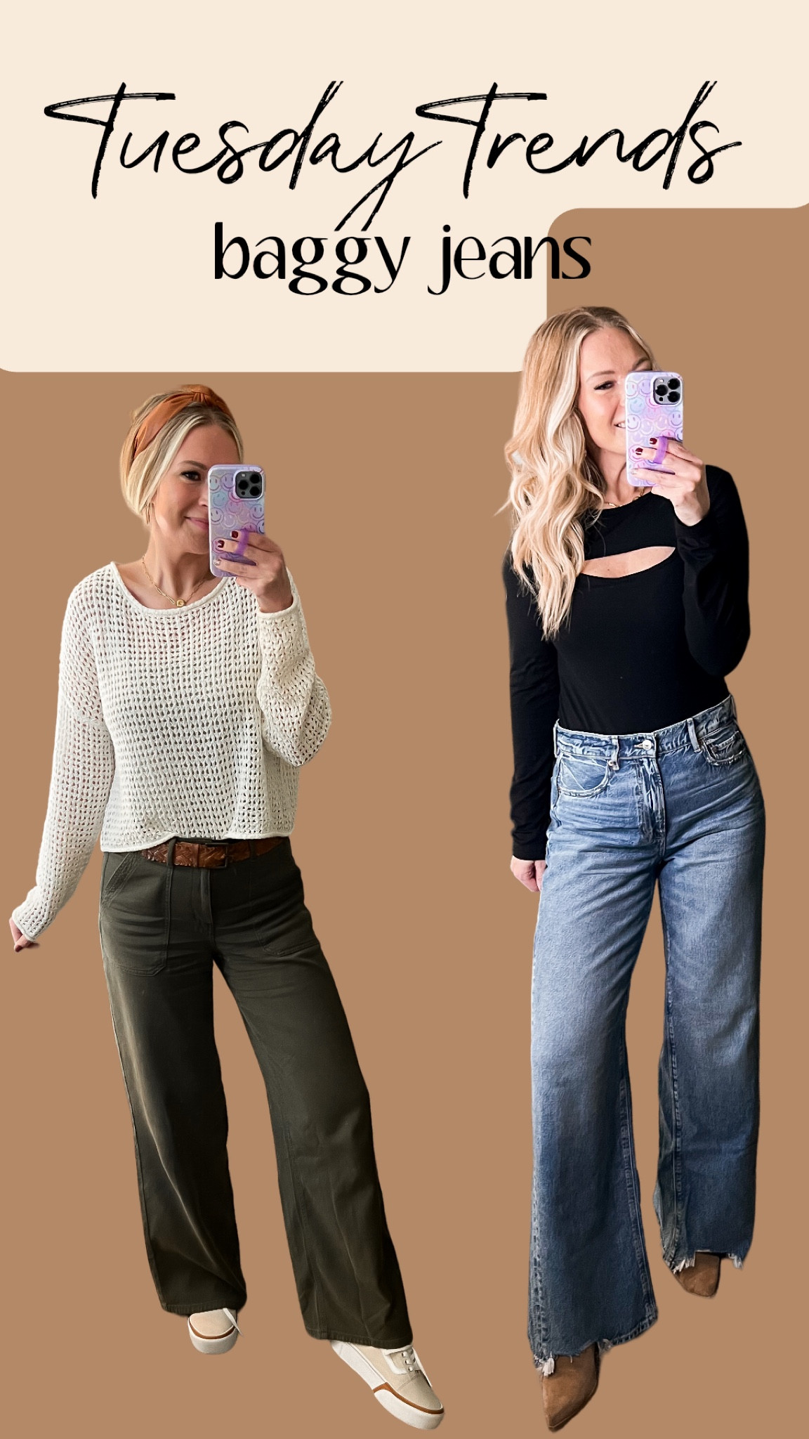They are here to stay and these two pair and the perfect two to dip your toes in with. 
These wide leg jeans and cargos are both high rise and make the backside look amazing! True to size. 

#LTKCyberWeek #LTKstyletip #LTKfindsunder50
