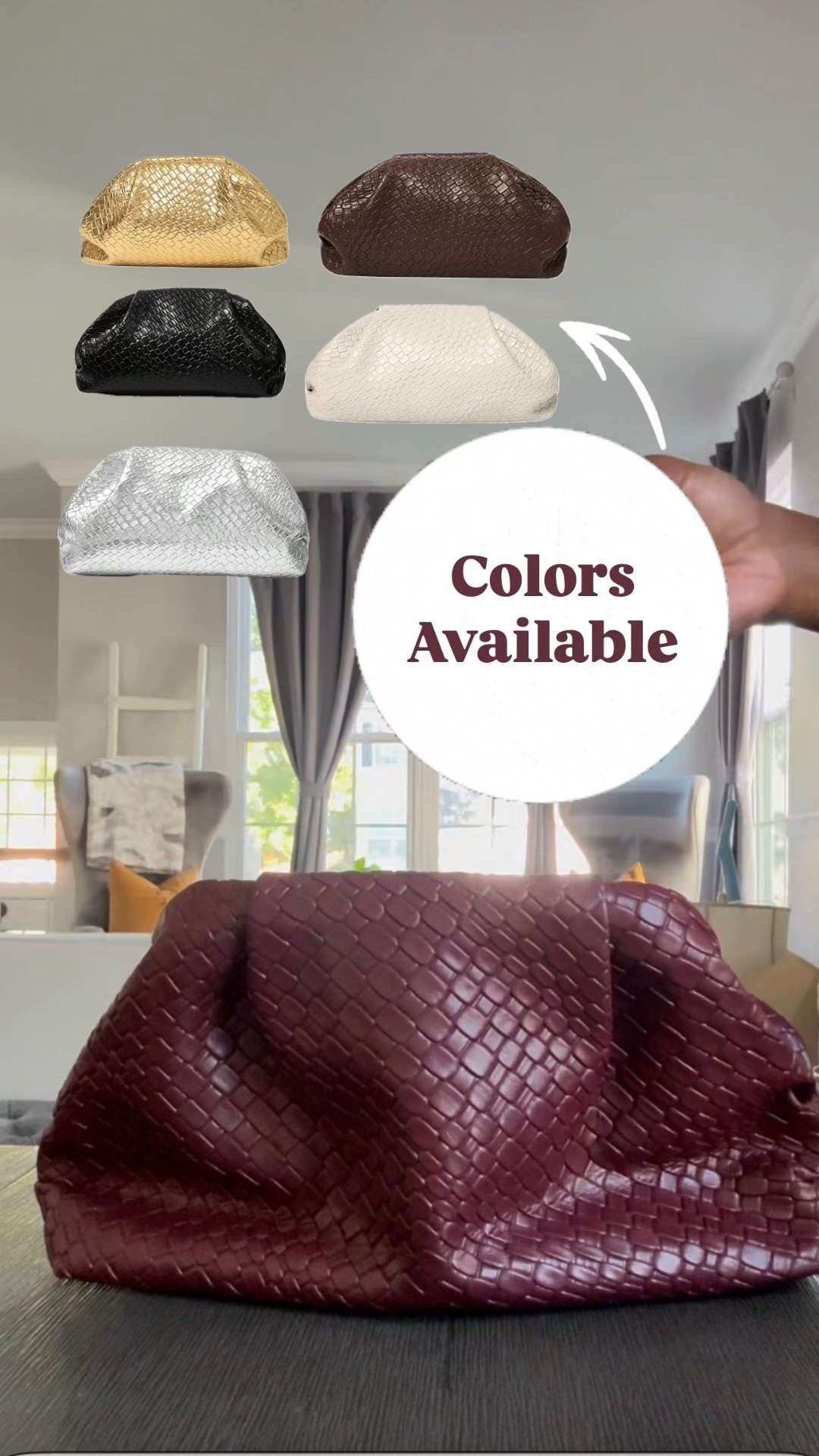 Women's Woven Dumpling Evening  Vegan Bag. Size: 11.61 IN" (L) x 3.14 IN" (W) x 7.08 IN" (H).

#LTKBeauty #LTKFindsUnder100 #LTKgrwm